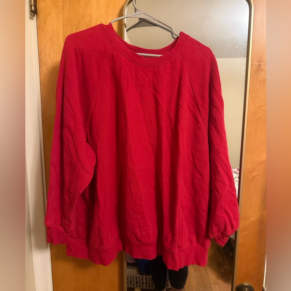 Red Old Navy crew neck size XL